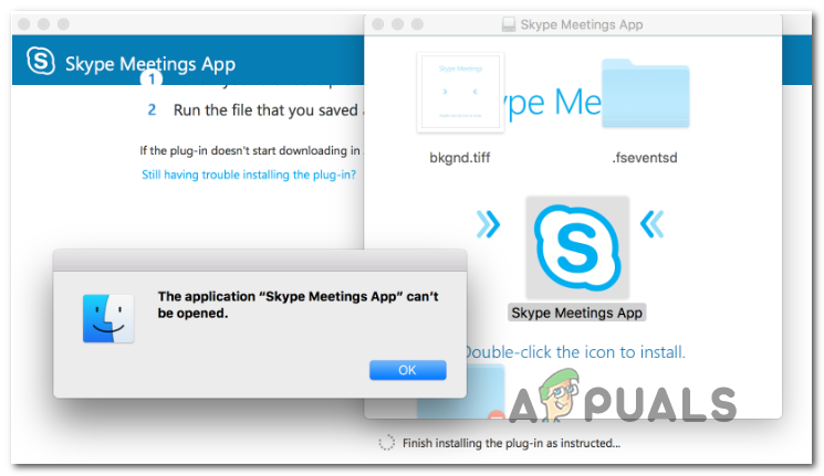 skype for business mac error